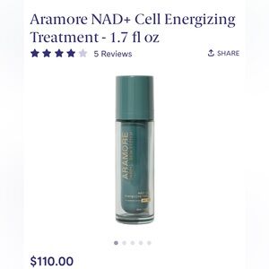 NIB Aramore NAD+ Cell Energizing Treatment 1.7 fl oz